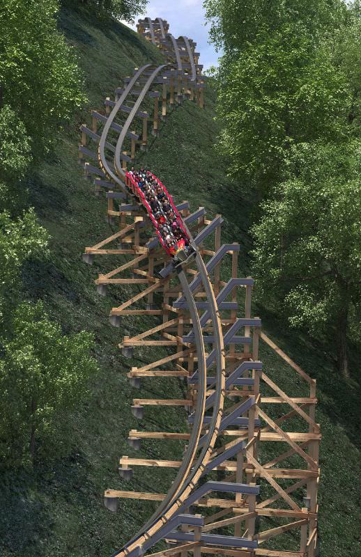 Dolly Announces, Lightning Rod, World’s Fastest Wood Roller Coaster