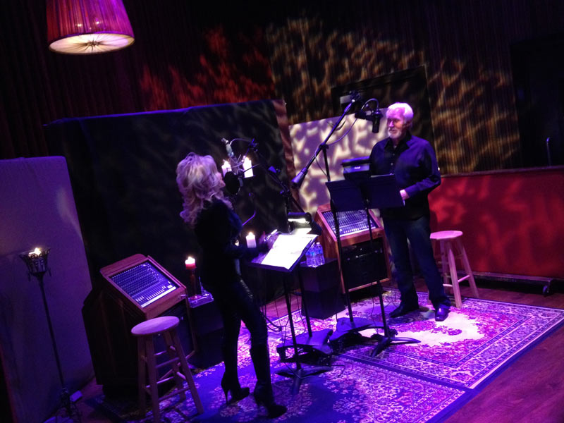Dolly Parton, Kenny Rogers in studio