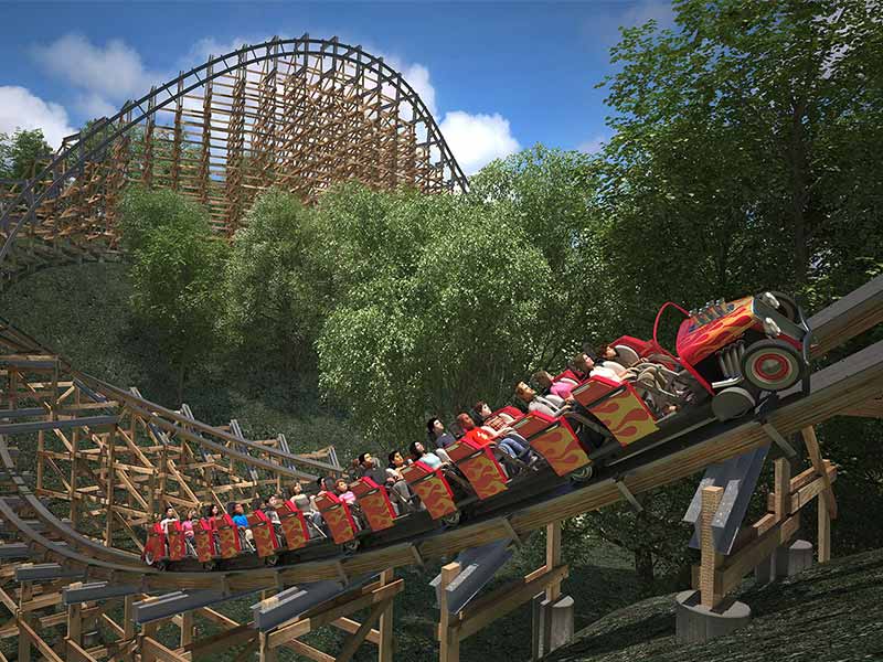 Lightning Rod features Litter-Free Construction Zone at Dollywood