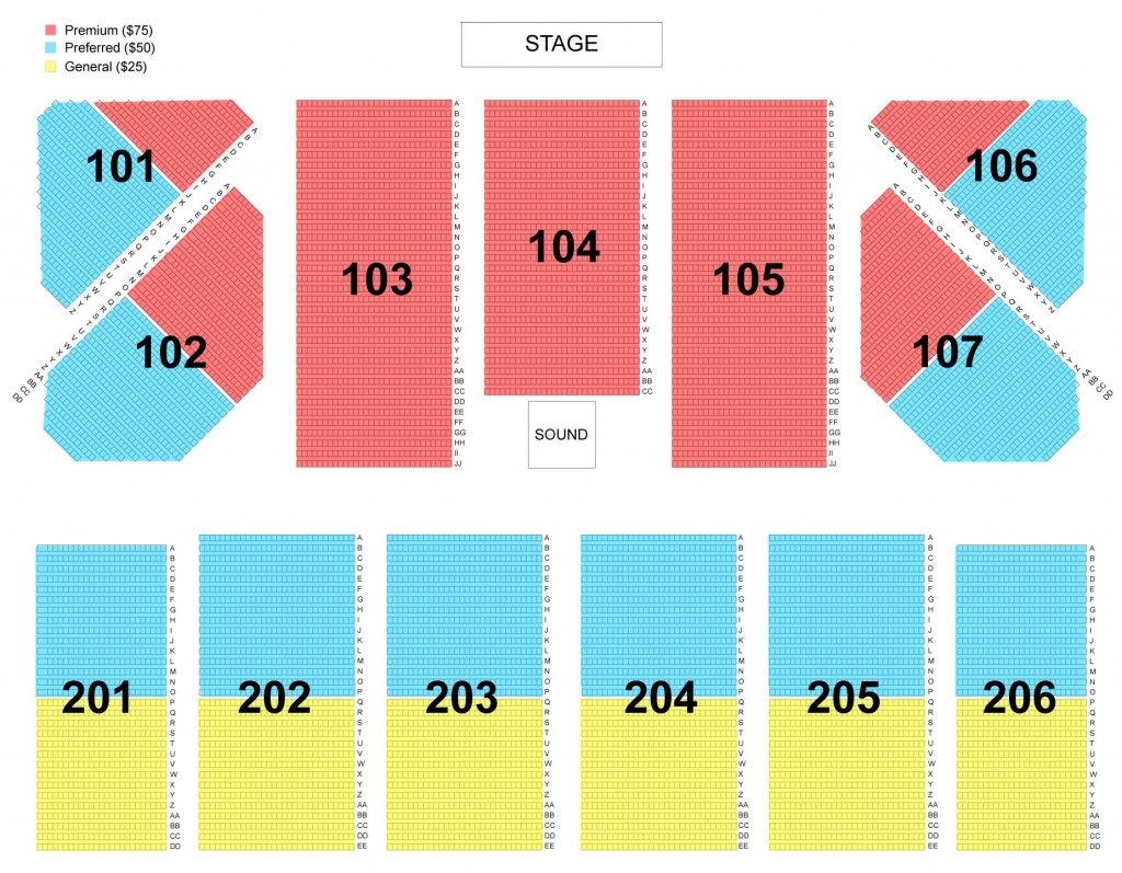 Pure & Simple November 15, 2016 Seating Chart