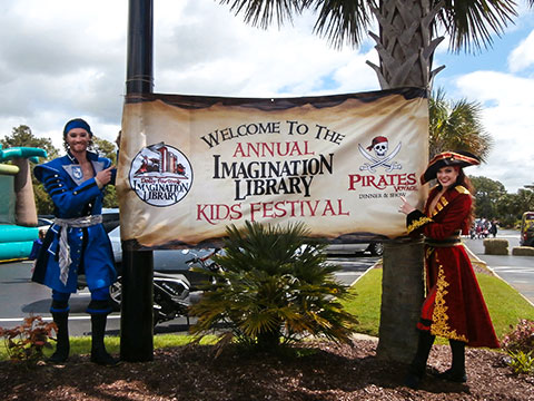 Pirates Voyage Hosts 13th Annual Imagination Library Kid’s Festival