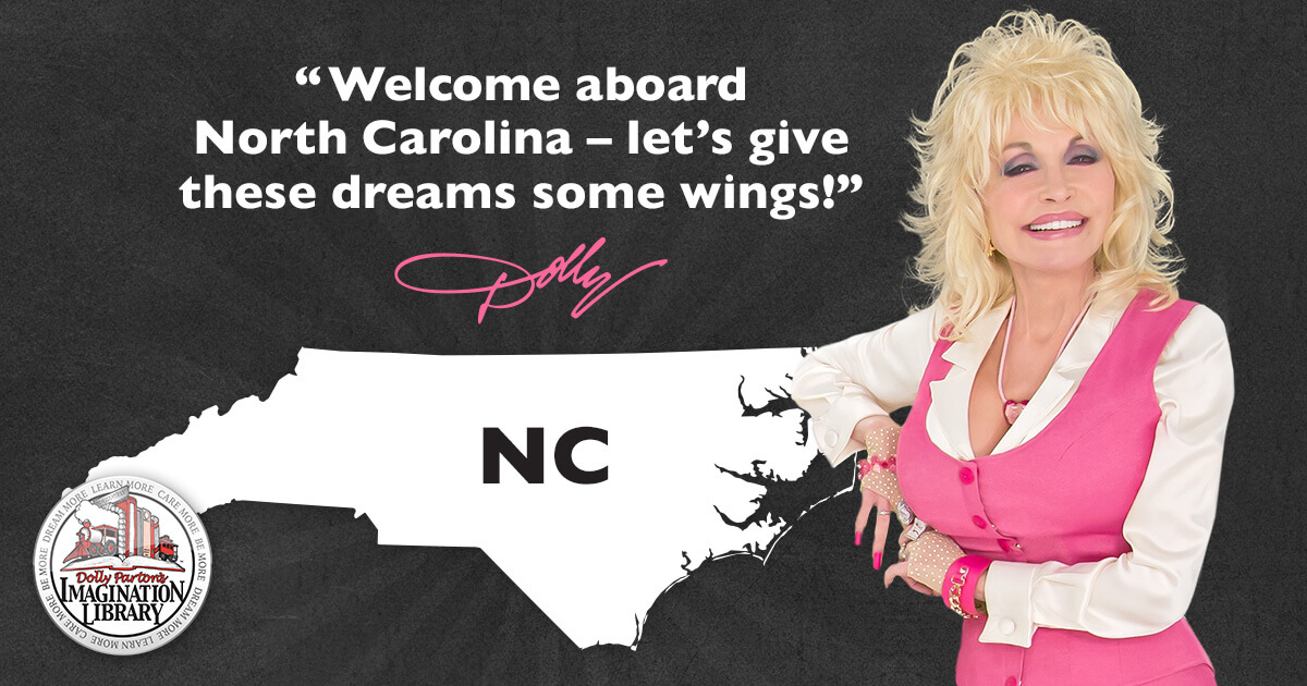 North Carolina Approves Statewide Coverage For Dolly Parton's Imagination Library