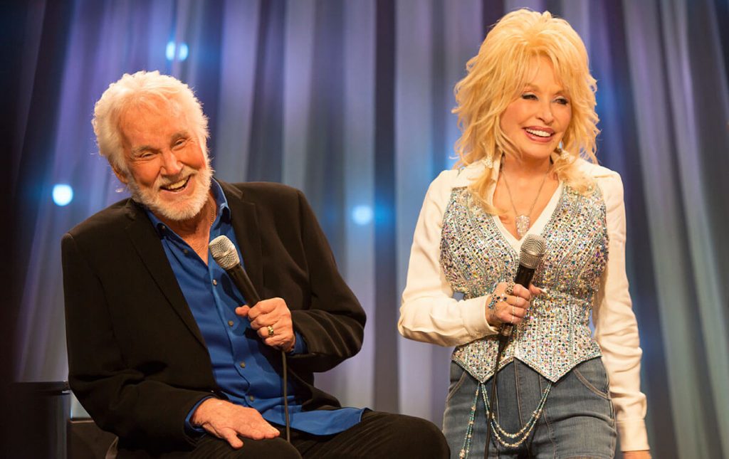 Dolly Parton and Kenny Rogers at the Smoky Mountains Rise Telethon 2016