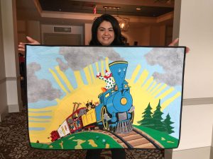 Little Engine That Could Wall Quilt at Imagination Library Homecomin' 2017