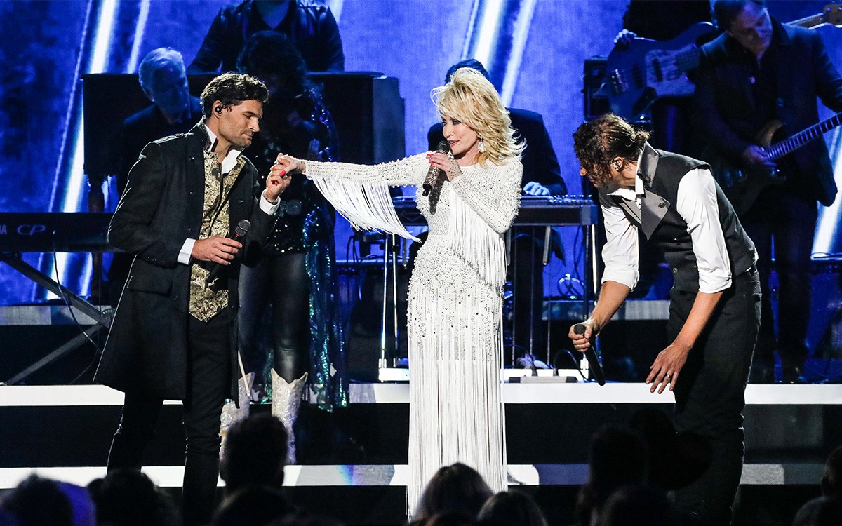 Dolly Parton and for King and Country at “The 53rd Annual CMA Awards” Photo Credit: Curtis Hilbun