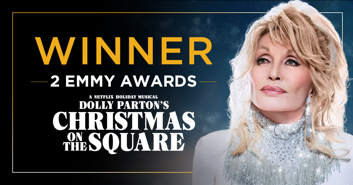 "Dolly Parton's Christmas on the Square" wins two Emmy Awards
