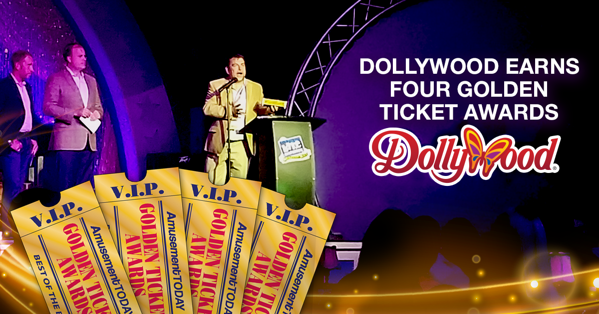 Dollywood Earns Four Golden Ticket Awards