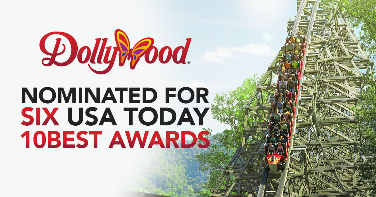 Dollywood Nominated for Six USA Today 10Best Awards