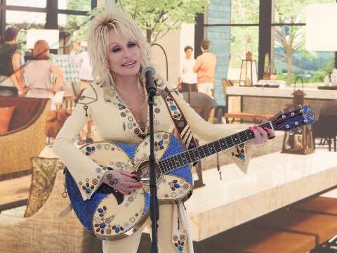 Dolly Parton at Dollywood's Heartsong Lodge and Resort