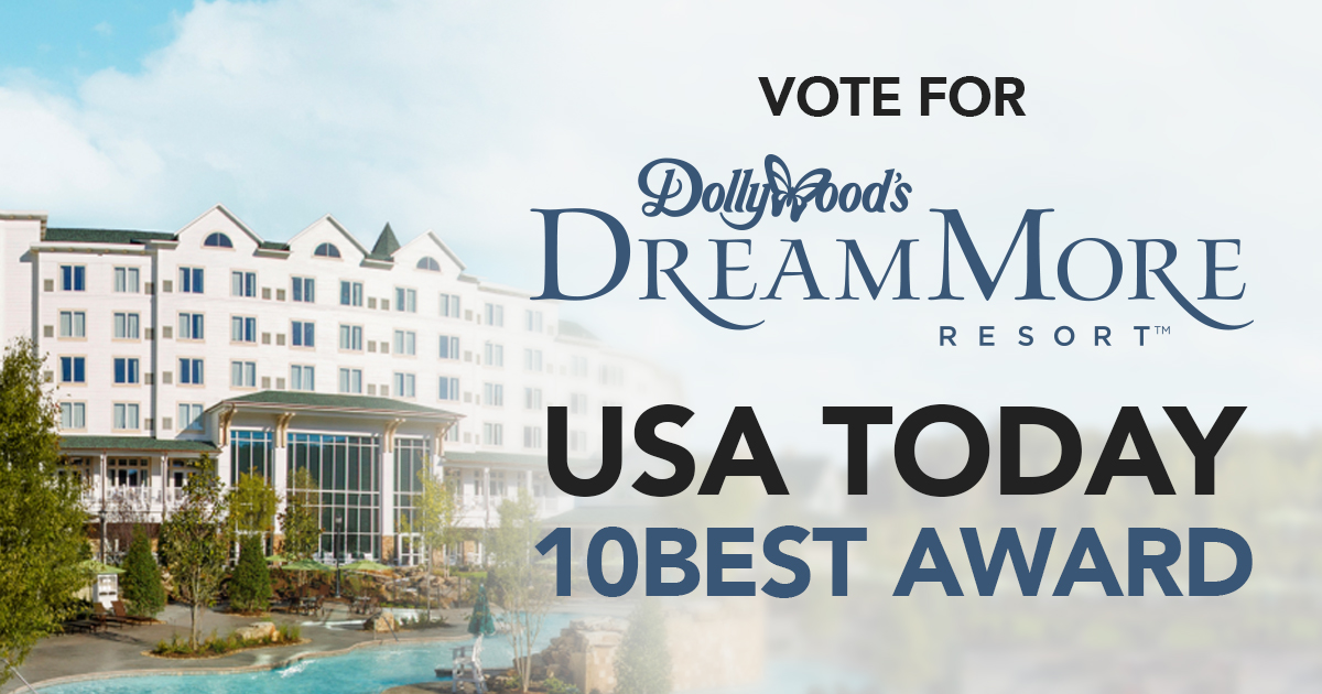 Dollywood’s DreamMore Resort and Spa Nominated for Best Family Resort
