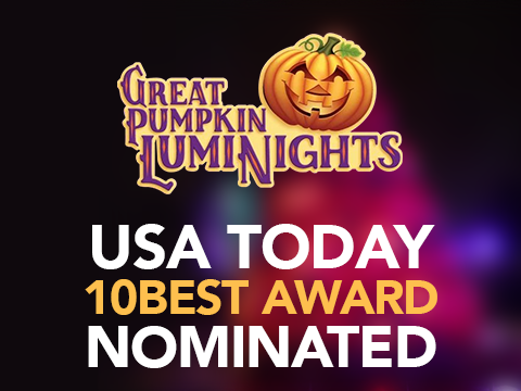Vote for Dollywood’s Great Pumpkin LumiNights in the USA Today 10Best Readers’ Choice Awards