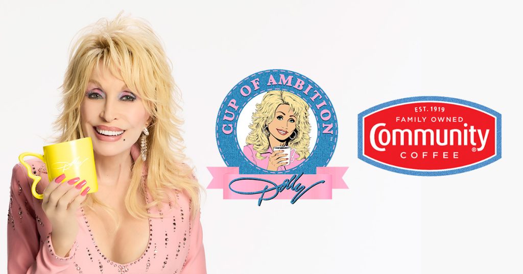 Dolly Parton's Cup of Ambition Community Coffee Collaboration