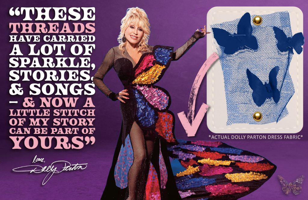 Dolly Parton Symphony Gift - Fabric Swatch